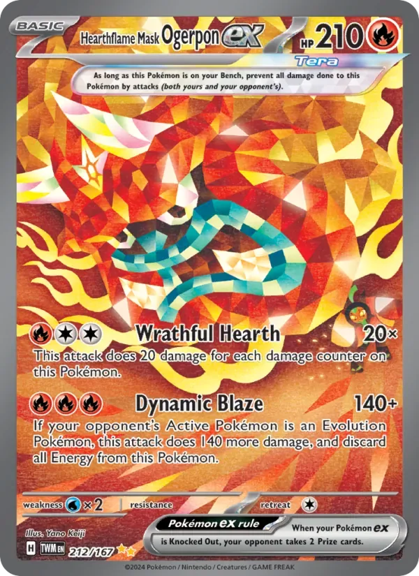Hearthflame Mask Ogerpon ex, Twilight Masquerade