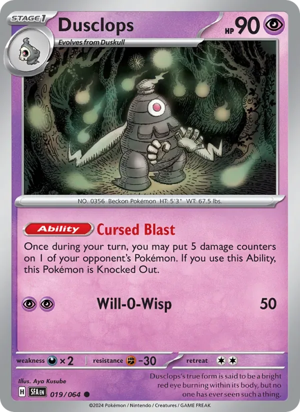 Dusclops, Shrouded Fable