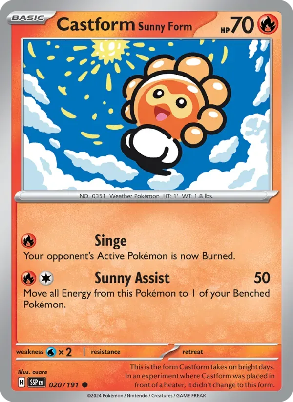 Castform Sunny Form, Surging Sparks