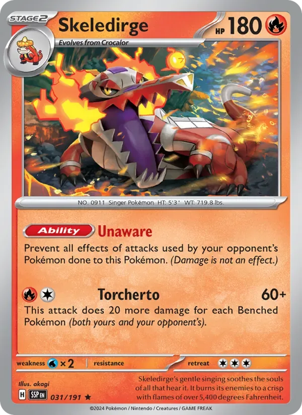 Skeledirge, Surging Sparks