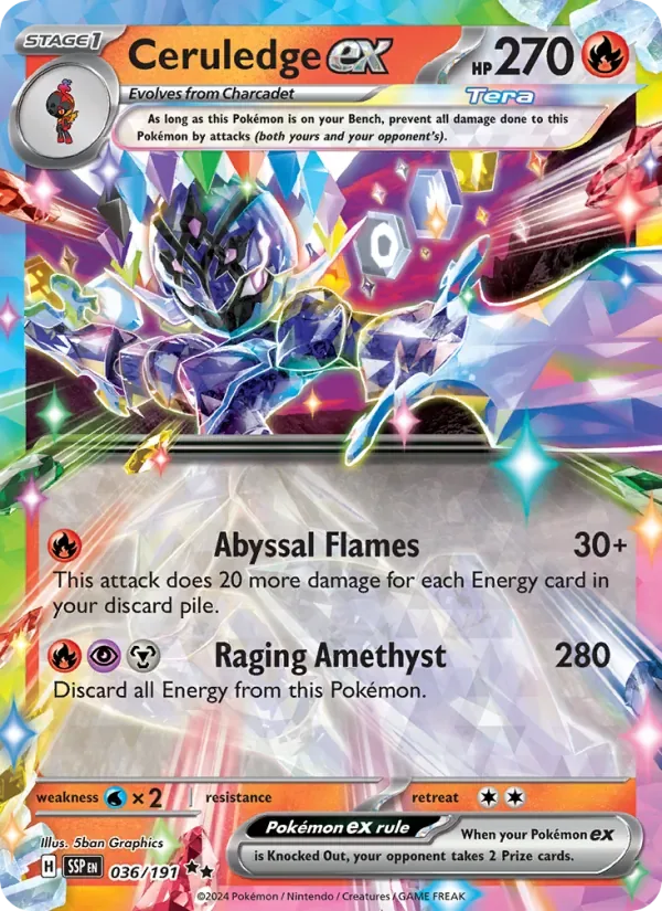Ceruledge ex, Surging Sparks