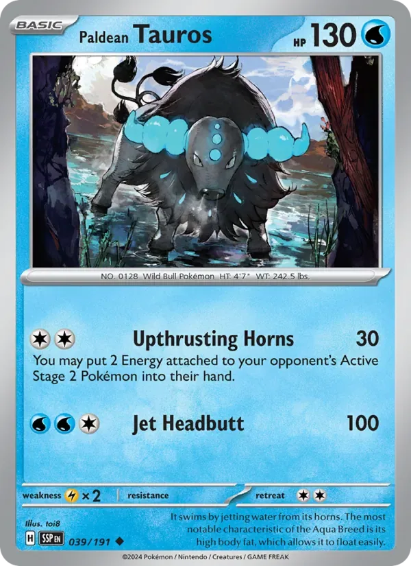 Paldean Tauros, Surging Sparks