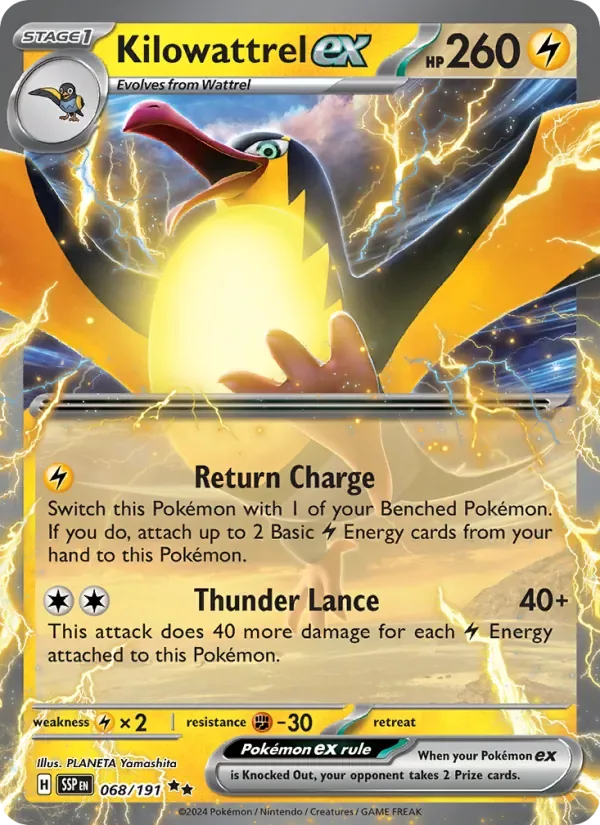 Kilowattrel ex, Surging Sparks