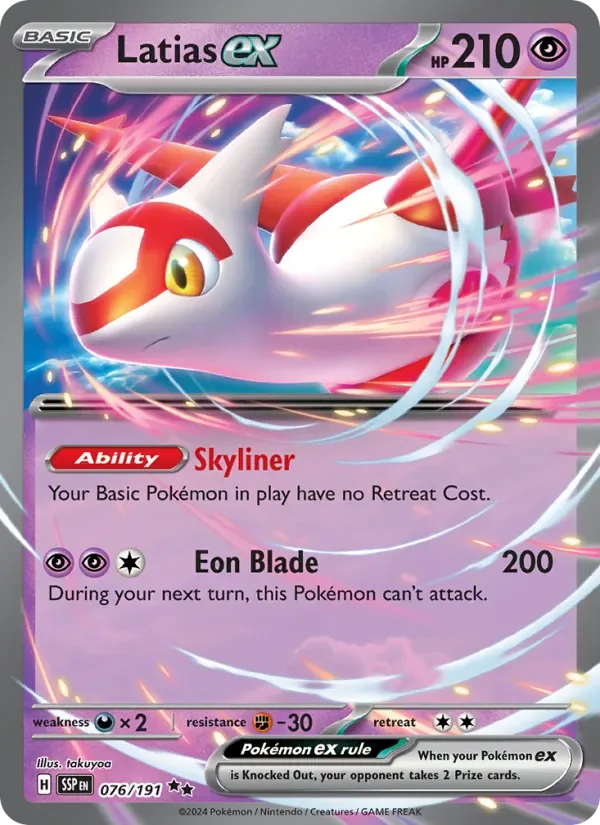 Latias ex, Surging Sparks