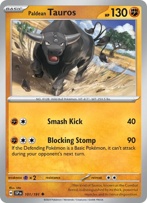 Paldean Tauros, Surging Sparks