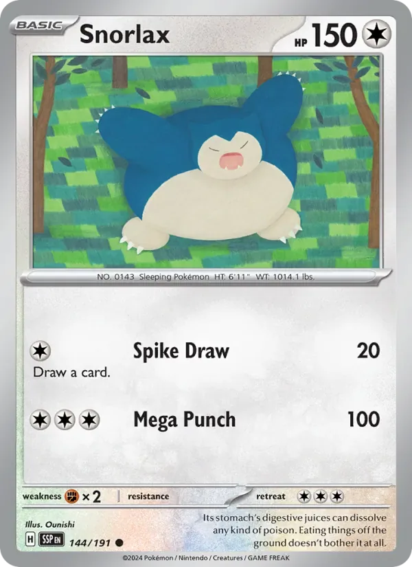 Snorlax, Surging Sparks