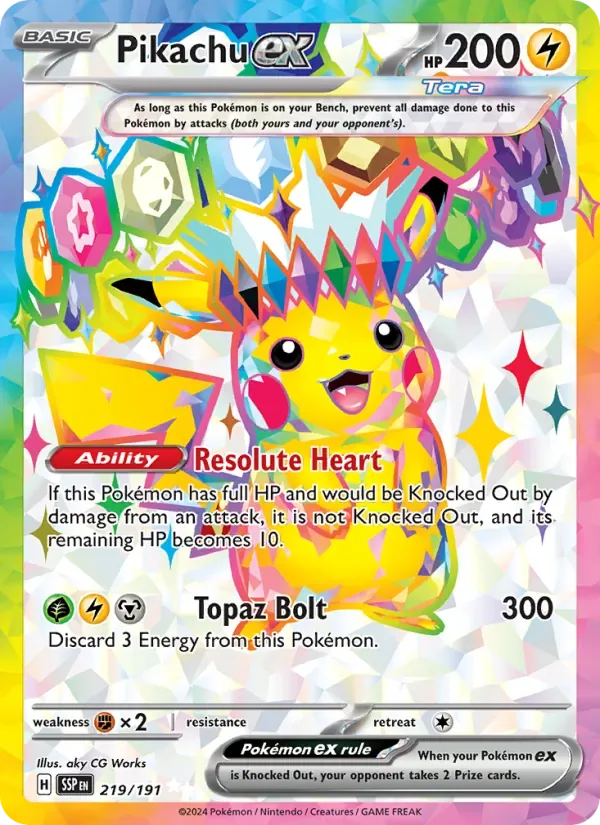 Pikachu ex, Surging Sparks