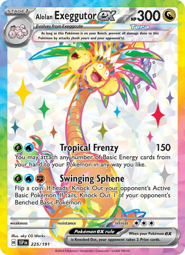 Alolan Exeggutor ex, Surging Sparks