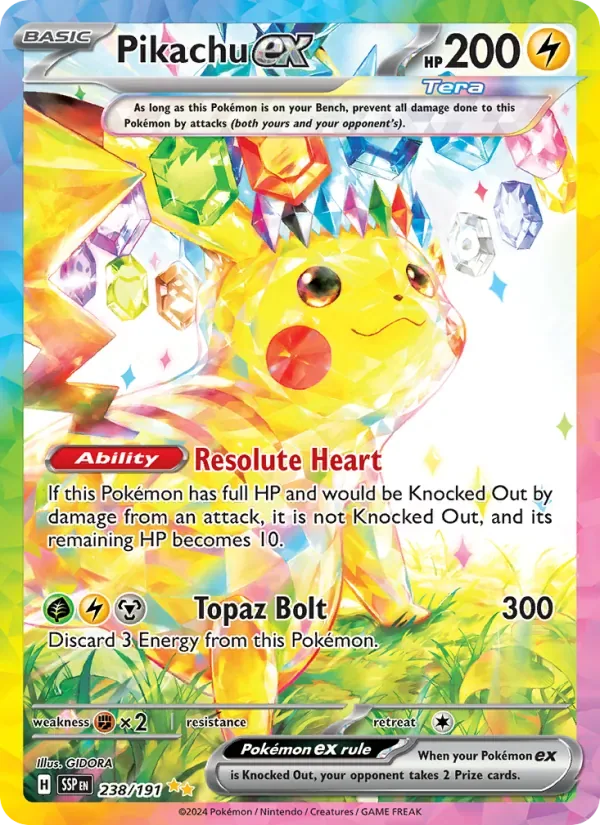 Pikachu ex, Surging Sparks