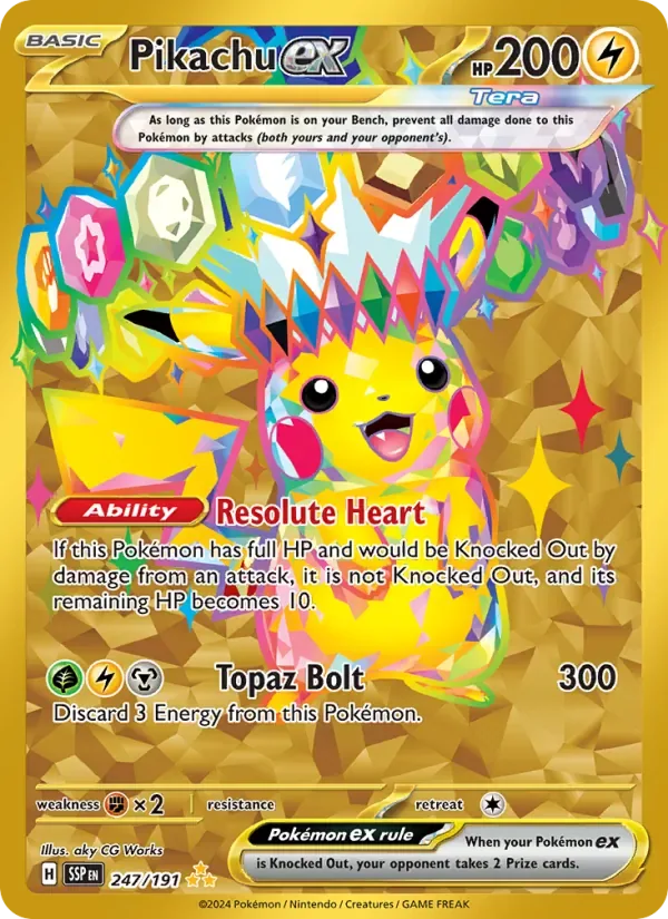 Pikachu ex, Surging Sparks