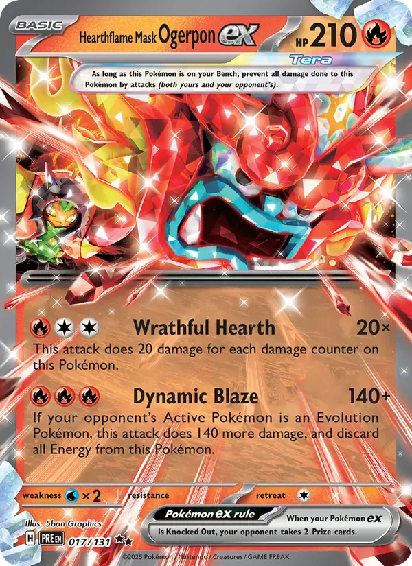 Hearthflame Mask Ogerpon ex, Prismatic Evolutions
