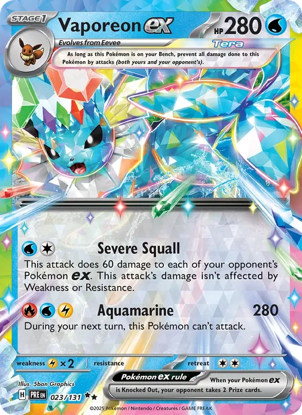 Vaporeon ex, Prismatic Evolutions
