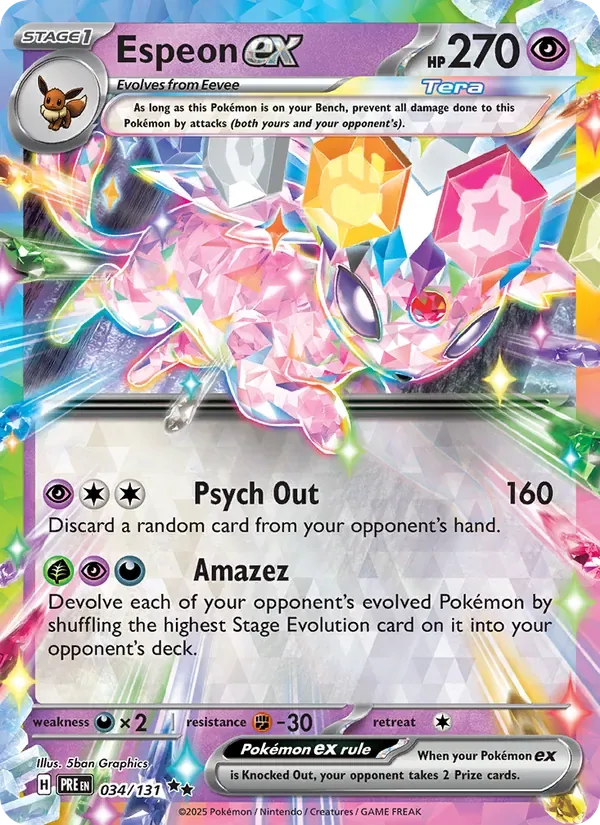 Espeon ex, Prismatic Evolutions