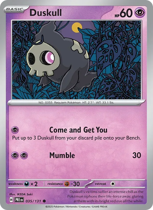 Duskull, Prismatic Evolutions
