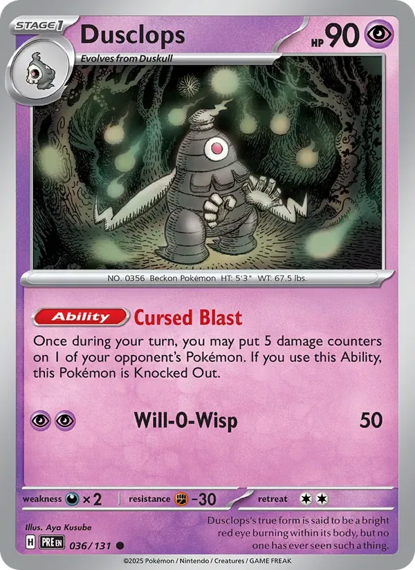 Dusclops, Prismatic Evolutions
