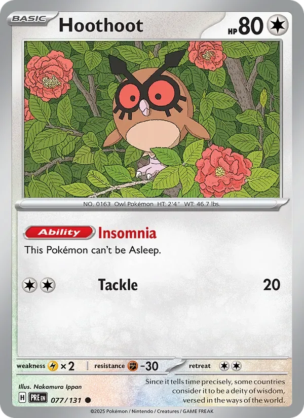 Hoothoot, Prismatic Evolutions
