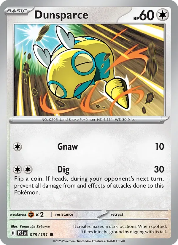 Dunsparce, Prismatic Evolutions