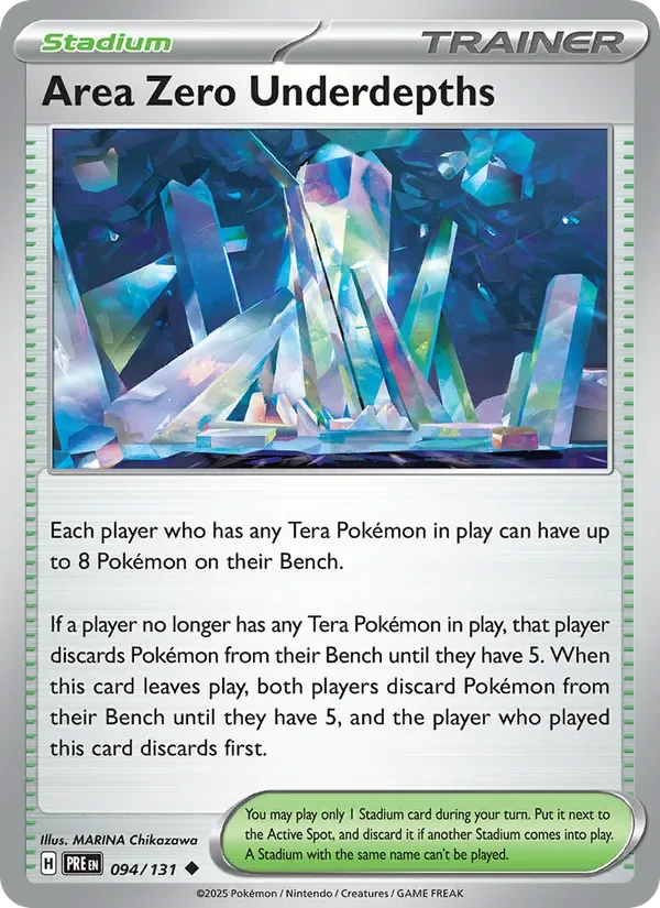 Area Zero Underdepths, Prismatic Evolutions
