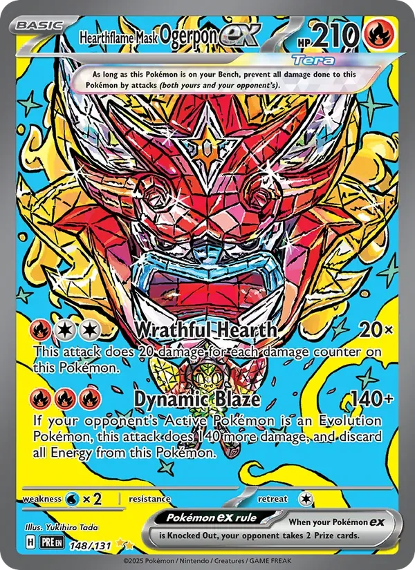 Hearthflame Mask Ogerpon ex, Prismatic Evolutions