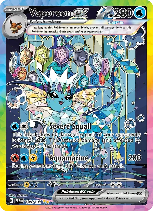 Vaporeon ex, Prismatic Evolutions