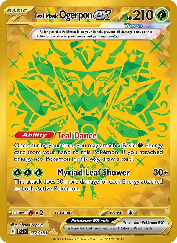 Teal Mask Ogerpon ex, Prismatic Evolutions