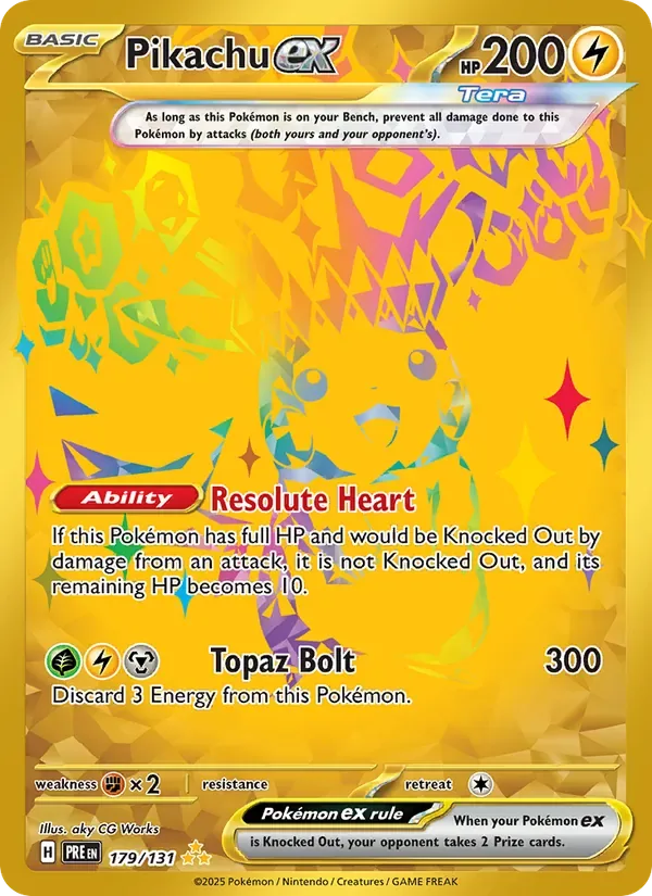 Pikachu ex, Prismatic Evolutions