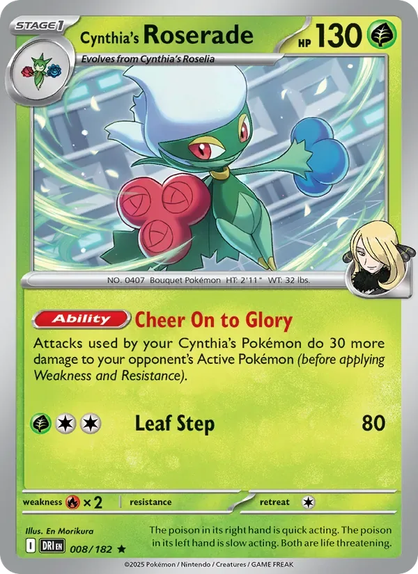 Cynthia's Roserade, Destined Rivals