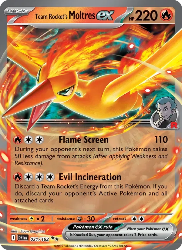 Team Rocket's Moltres ex, Destined Rivals