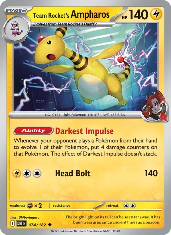 Team Rocket's Ampharos, Destined Rivals