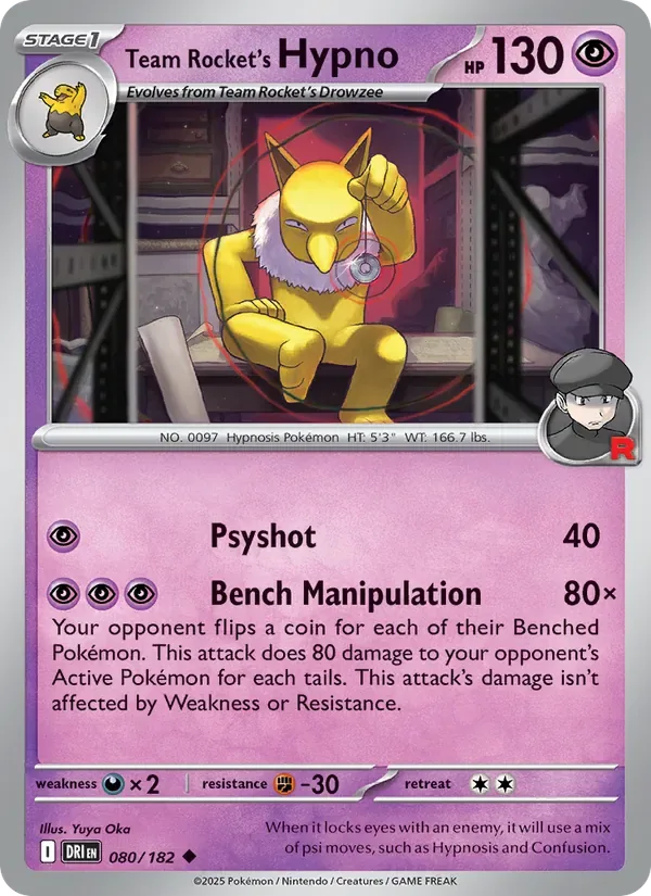Team Rocket's Hypno, Destined Rivals