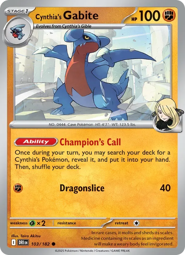 Cynthia's Gabite, Destined Rivals