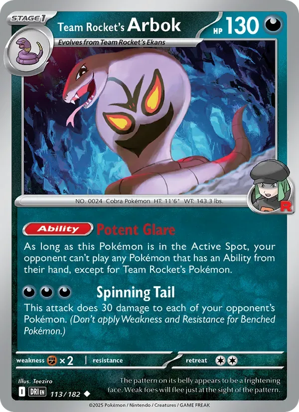 Team Rocket's Arbok, Destined Rivals