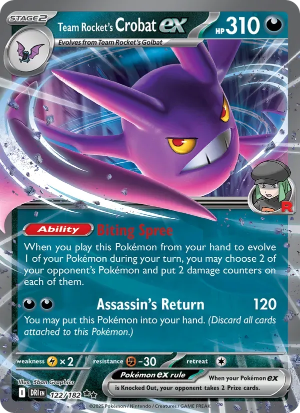 Team Rocket's Crobat ex, Destined Rivals
