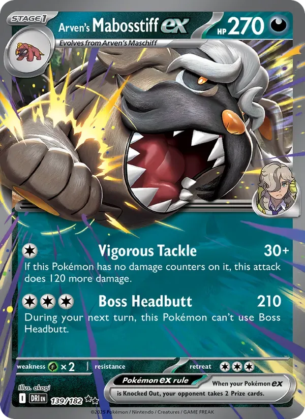 Arven's Mabosstiff ex, Destined Rivals