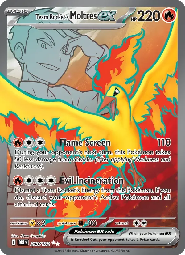 Team Rocket's Moltres ex, Destined Rivals