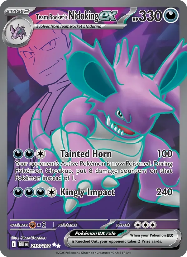 Team Rocket's Nidoking ex, Destined Rivals