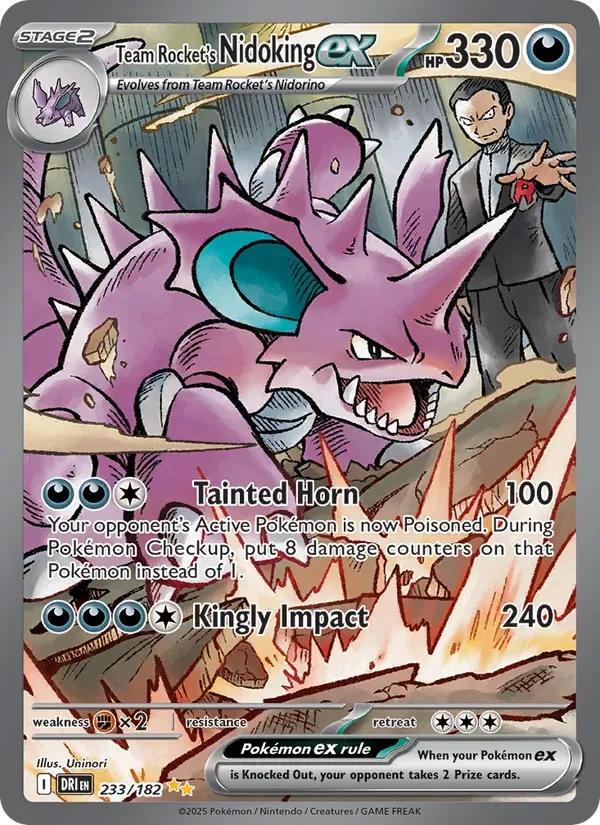 Team Rocket's Nidoking ex, Destined Rivals