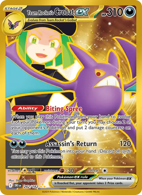 Team Rocket's Crobat ex, Destined Rivals