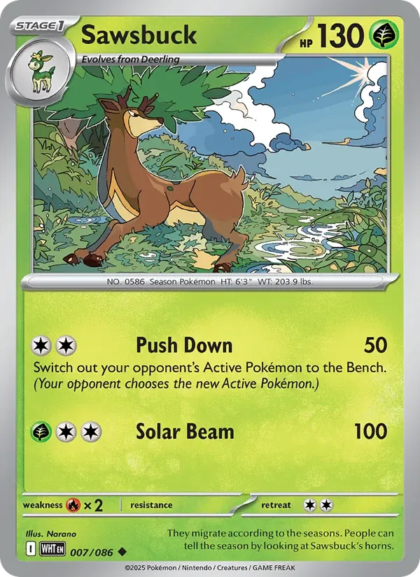 Sawsbuck, White Flare