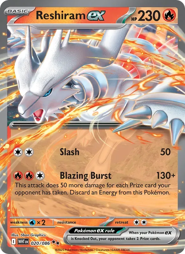 Reshiram ex, White Flare