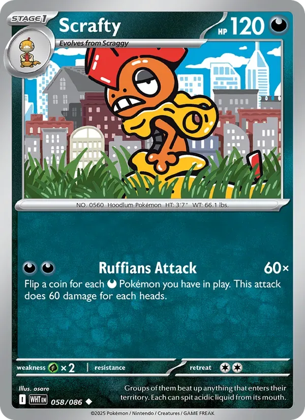 Scrafty, White Flare
