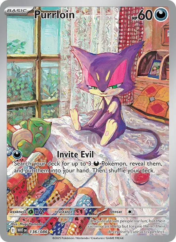 Purrloin, White Flare