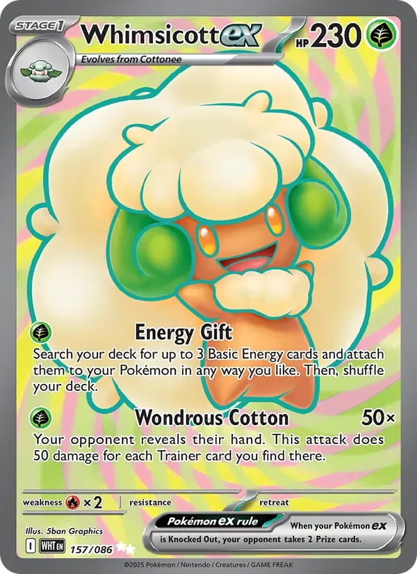Whimsicott ex, White Flare