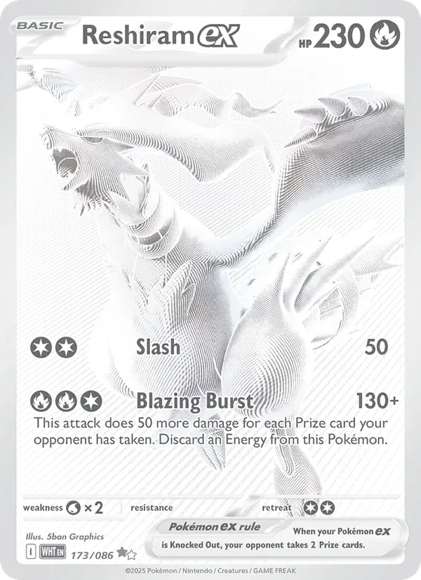 Reshiram ex, White Flare