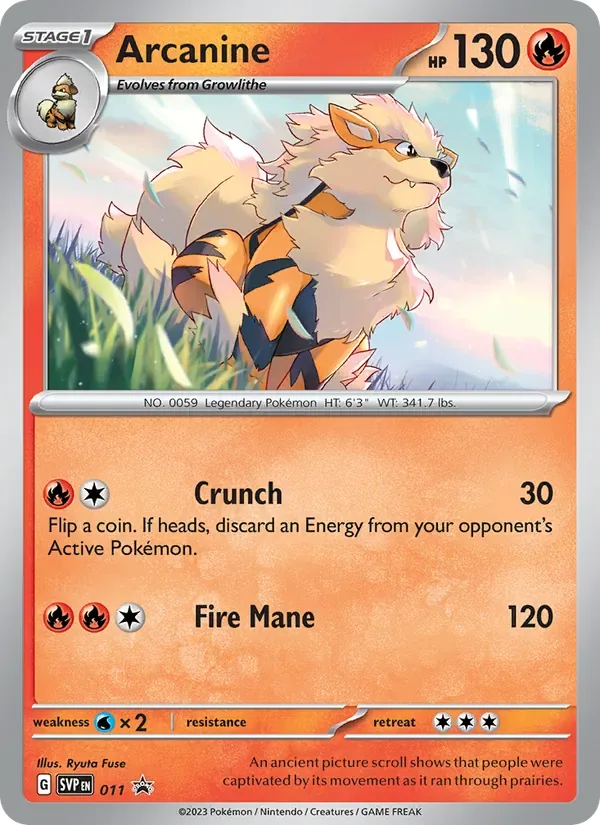 Arcanine, SVP Black Star Promos
