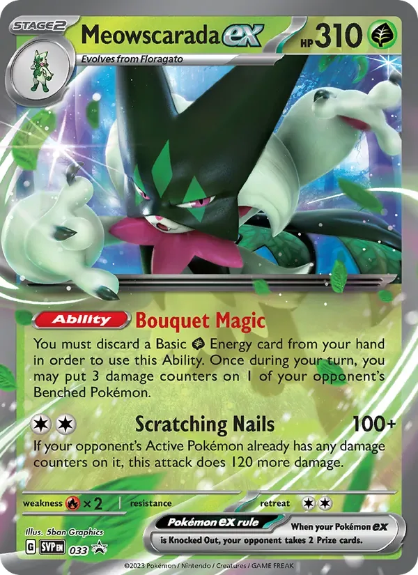 Meowscarada ex, SVP Black Star Promos