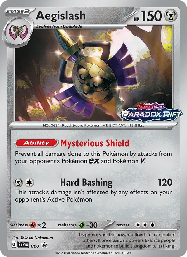 Aegislash, SVP Black Star Promos