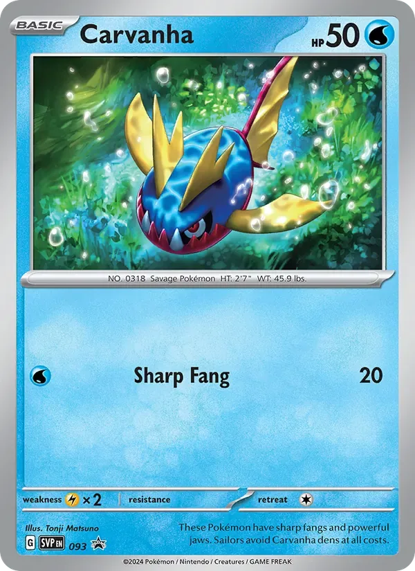 Carvanha, SVP Black Star Promos