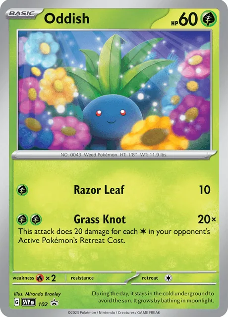 Oddish, SVP Black Star Promos