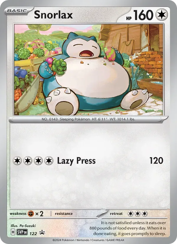 Snorlax, SVP Black Star Promos